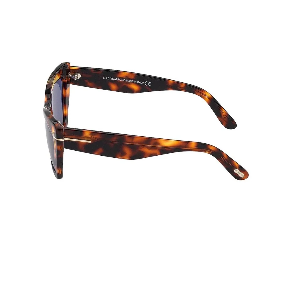 Tom Ford Wyatt TF871 Sunglasses Dark Havana Tortoise‎ Cat Eye 52F 56mm Italy